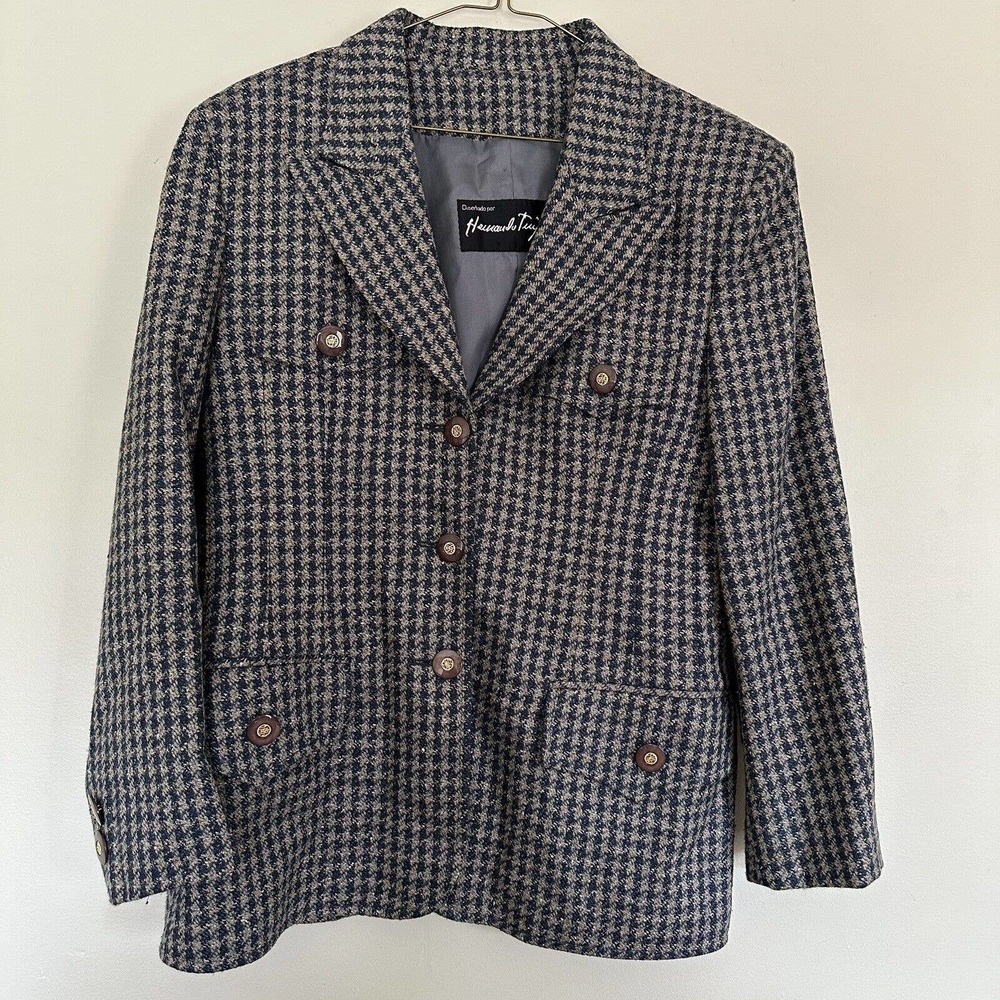 Hernando Trujillo Italian Blazer Brown Wool Size M
